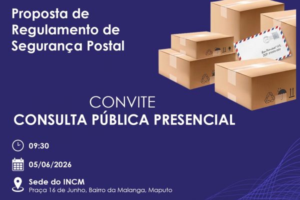Consulta Pública presencial sobre a Proposta de Regulamento de Segurança Postal